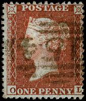 Penny Red perforated