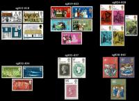 1970 Year of 6 Commemorative Stamp Sets