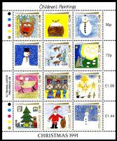 1991 Christmas Children's Paintings