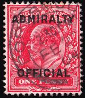 O108E 1d Scarlet - Fine Used (Cat. £10) - (Spec: MO37)