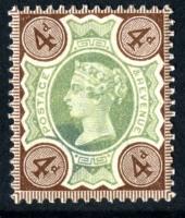 SG205 4d Green & Purple-Brown *