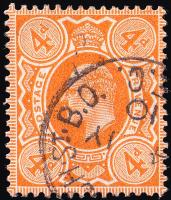 SG241 4d Orange-Red - Fine Used (Cat. £12) - (Spec: M25, iii)