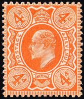 SG241 4d Orange-Red - Unmounted Mint (Cat. £35) - (Spec: M25, iii)