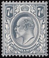 SG249 7d Grey-Black - Unmounted Mint (Cat. £15) - (Spec: M37, i) (Scott: 145)