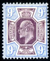 SG250a 9d Dull Purple & Ultramarine (Chalk Paper)