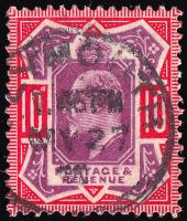 SG256 (M43) 10d Dull Purple & Scarlet - Good Used (Cat. £65)