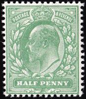 SG268 ½d Dull Green - Unmounted Mint (Cat. £6) - (Spec: M3, ii)