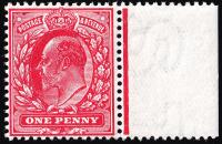 SG273 1d Deep Rose-Red - Unmounted Mint (Cat. £15) - (Spec: M6, ii)