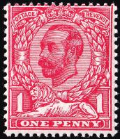 SG329 1d Carmine (Die B) - Unmounted Mint (Cat. £12) (Spec: N8, i)