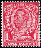 SG350 1d Scarlet - Unmounted Mint (Cat. £25) - (Spec: N13, i)