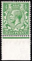 SG353 ½d Deep Green - Unmounted Mint (Cat. £10) - (Spec: N14, ii)