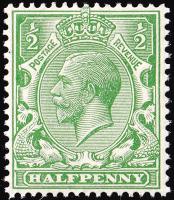 SG354 ½d Yellow-Green - Unmounted Mint (Cat. £10) (Spec: N14, viii)