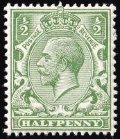 SG354 ½d Yellow-Green - Unmounted Mint (Cat. £10) - (Spec: N14, viii)