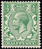 SG356 ½d Blue-Green - Unmounted Mint (Cat. £60) - (Spec: N14, xiv)