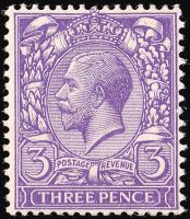 SG375WK 3d Violet, Wmk Inverted & Reversed - Unmounted Mint (Cat. £40) - (Spec: N22d)