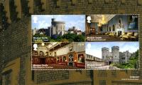SG3921b 2017 Windsor Castle 4 x stamps