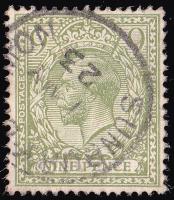 SG393B 9d Pale Olive-Green - Fine Used (Cat. £40) - (Spec: N30, ii)