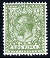 SG393a 9d Olive-Green