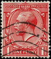 SG398 1d Dull Scarlet - Fine Used with Good Perfs (Cat. £225)