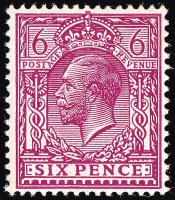 SG426 (N41) 6d Reddish Purple - Average Mounted Mint (Cat. £12)
