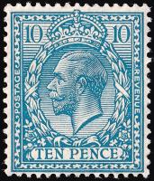 SG428 10d Turquoise-Blue - Fine Mounted Mint (Cat. £40) - (Spec: N44)