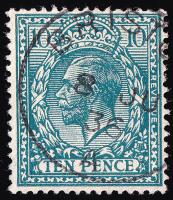 SG428 10d Turquoise-Blue - Fine Used (Cat. £40) - (Spec: N44)