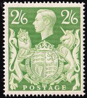 SG476B 2/6d Yellow-Green - Unmounted Mint (Cat. £15) (Spec: Q30) (Scott: 249a)