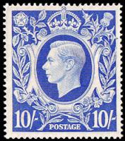 SG478b 10/- Ultramarine *