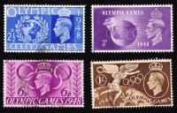 SG495-498 1948 Olympic Games - Fine Used (Cat. £3) - (Spec: QCom14-17) (Scott: 271-274)
