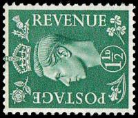SG505a 1½d Pale-Green, Wmk Sideways - Good Perfs