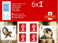 SG: PM66  2019 6 x 1st Birds of Prey Buzzard & Hobby