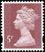 SG U3072 5p Red-Brown MPIL M13L (Walsall)