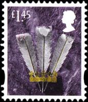 SG W158  £1.45p Prince Wales Feathers