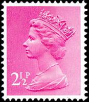 SG X851 2½p centre band