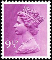 SG X884 9½p purple  2 band