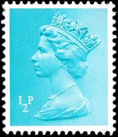 SG X924 ½p turquoise blue