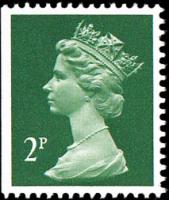 SG X927 2p Deep Green Phos Paper, Imperf Left