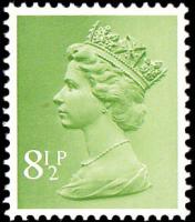 SG X938 8½p yellow green