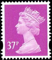 SG Y1703 37p mauve 2 band