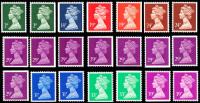 Set of 21 Walsall Imperfs
