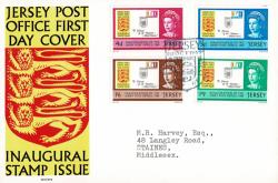 1969 1st October 4d to 1s9d PO Inauguration Typed Address ACTUAL ITEM