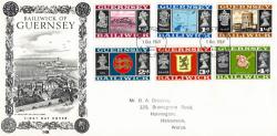 1969 1st October ½d to 4d Arms & Views Definitives Typed Address ACTUAL ITEM