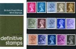 1981 October Low Values to 75p Pack