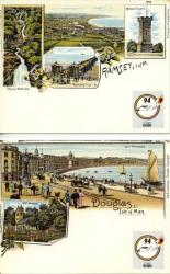 1994 Douglas Postcards with SG315 stamp on reverse