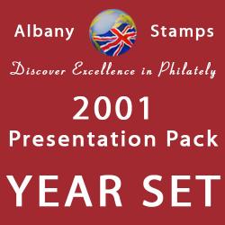 2001 Year Set of 4 Alderney Packs
