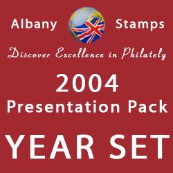 2004 Year Set of 4 Alderney Packs