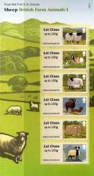 2012 Post & Go Sheep Farm Annimals 1st Issue Pack (P&G 6)