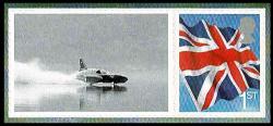 2012 Smilers Autumn Stampex British Speed Kings Stamp with Label (Label may vary)