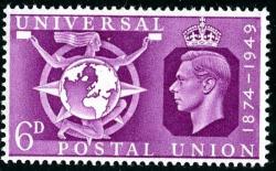 SG501 1949 Postal Union 6d