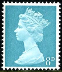 SG 739 8d turquoise-blue SG 739 8d turquoise-blue